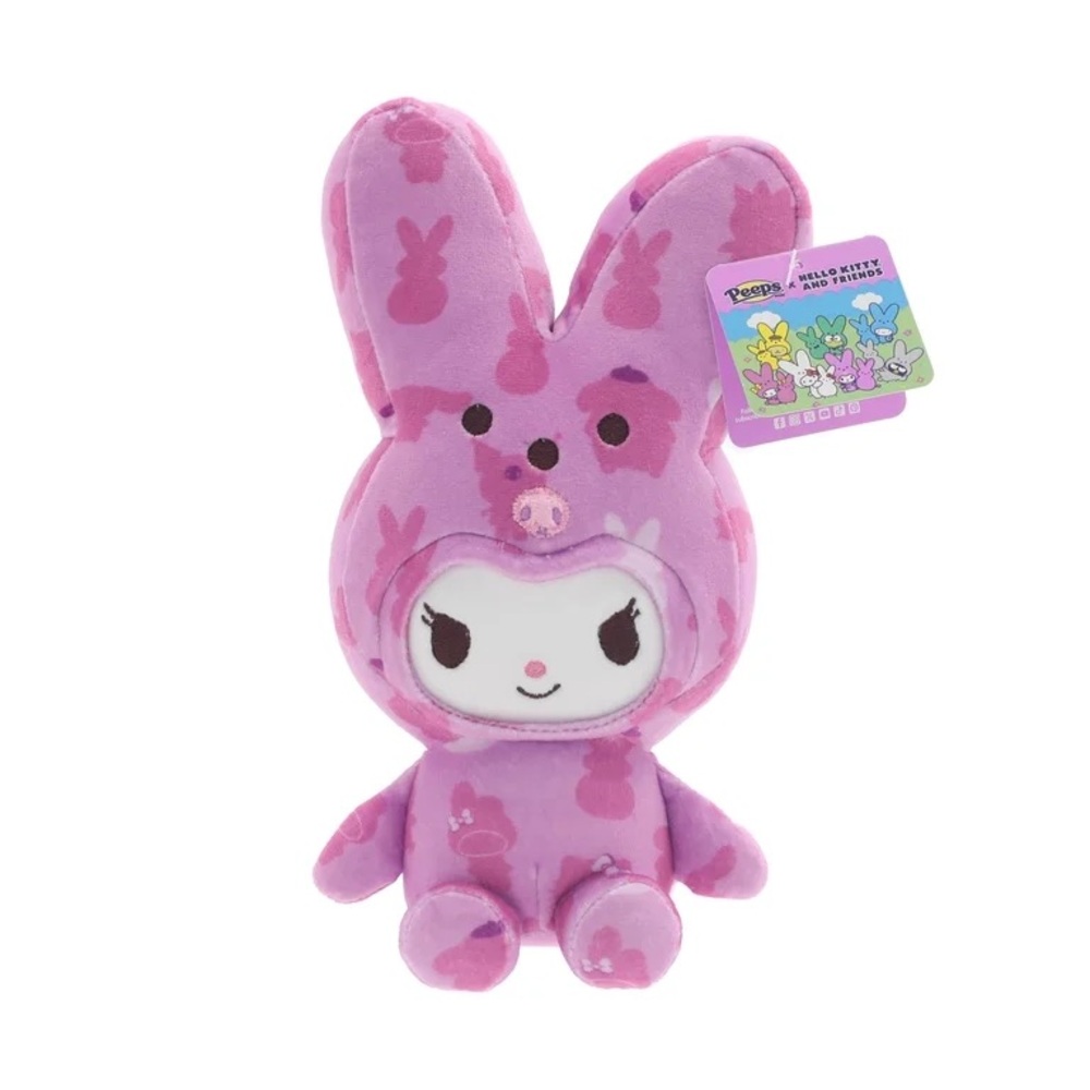 Hello Kitty Kuromi x PEEPS Bunny 9” Plush  Toy for Easter New Release 2026